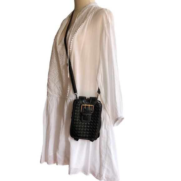 Crossbody Large Wallet Bag Black Adjustable/Removable Straps Travel Bag Passport - Picture 2 of 8